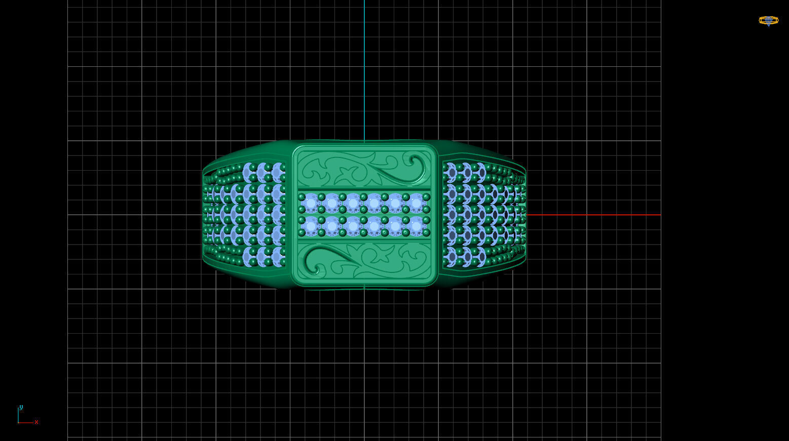 Print Ready STL 3DM Gents Rings Diamond Men Ring 3D print model_5