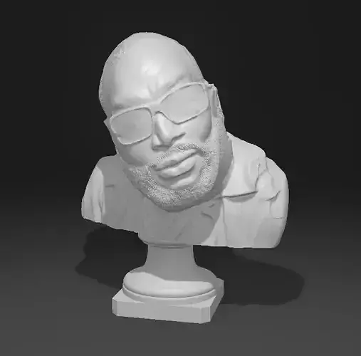 RickRoss American Rap Portrait Sculture