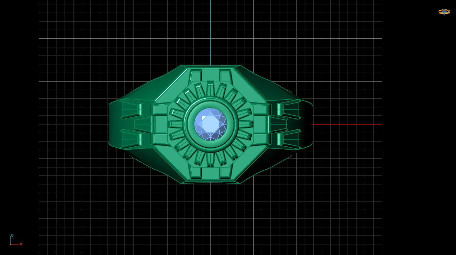 Print Ready STL 3DM Gents Rings Diamond Men Ring 3D print model_5