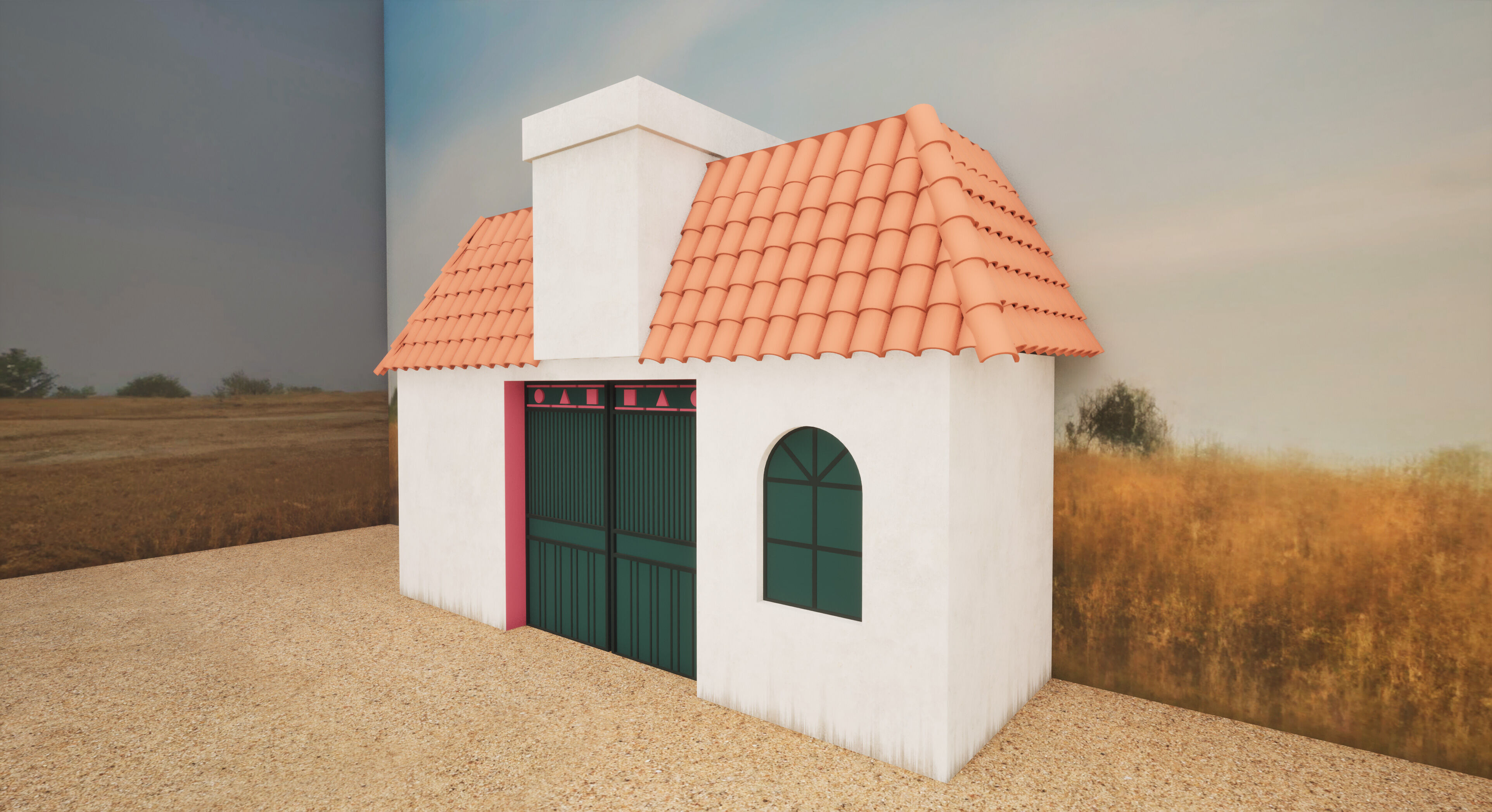 Squid Game - Red Light Green Light Doll Map with Characters Low-poly 3D model_47