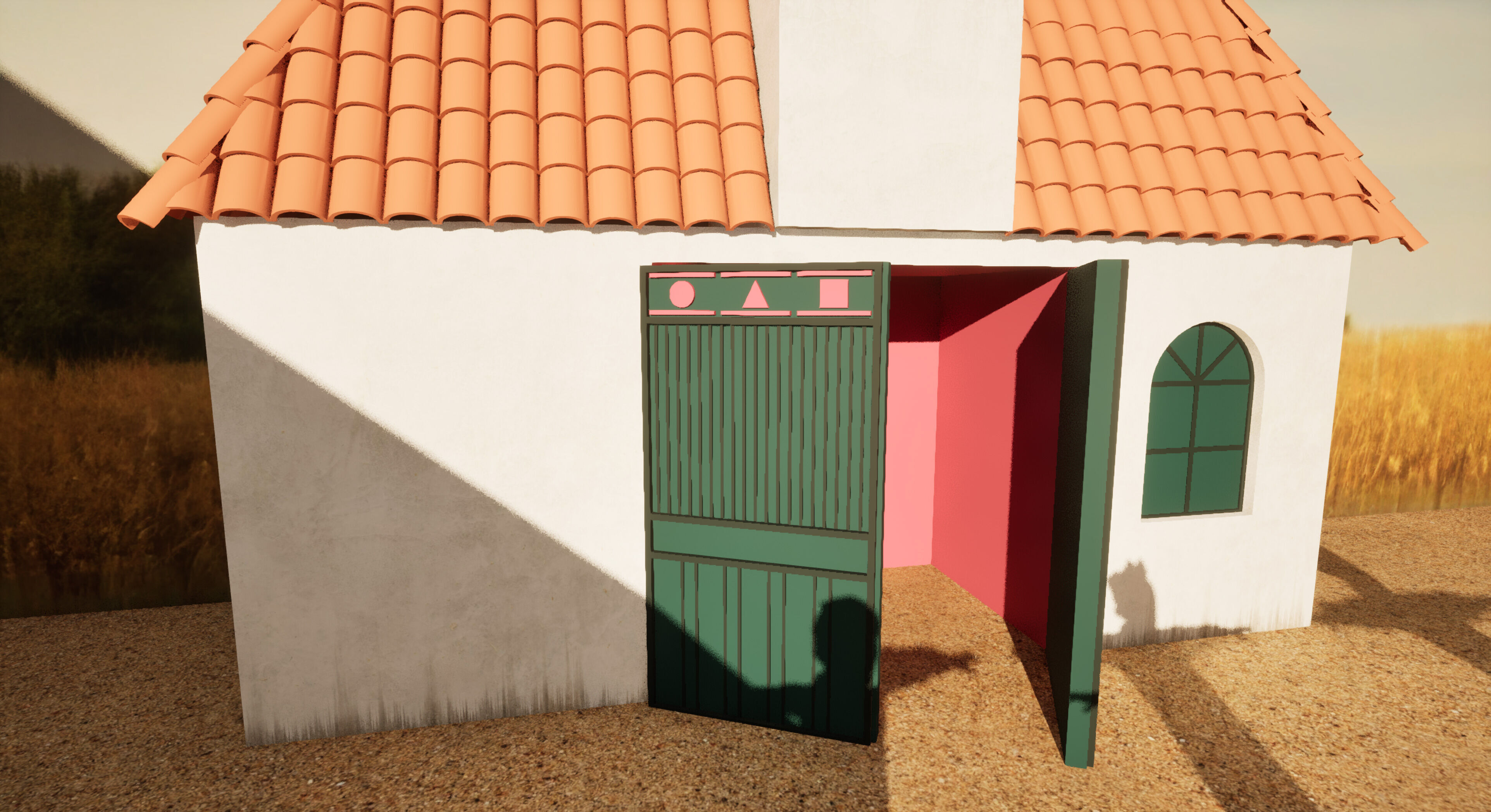 Squid Game - Red Light Green Light Doll Map with Characters Low-poly 3D model_48