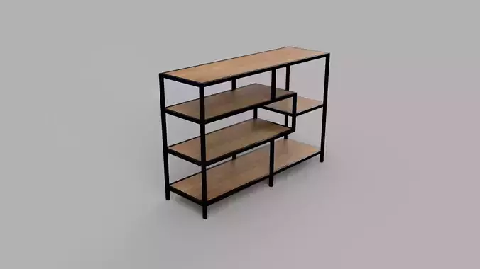 Modern Shelf for Renderings and Interior Design