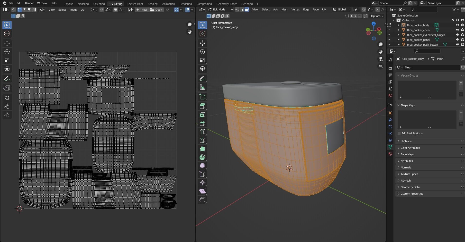 Rice Cooker CG1 3D model_14