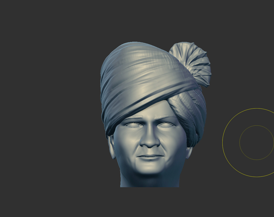 Realistic Male Heads  3D print model_19