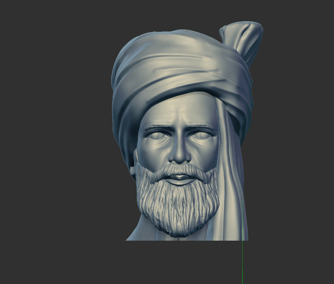 Realistic Male Heads  3D print model_12