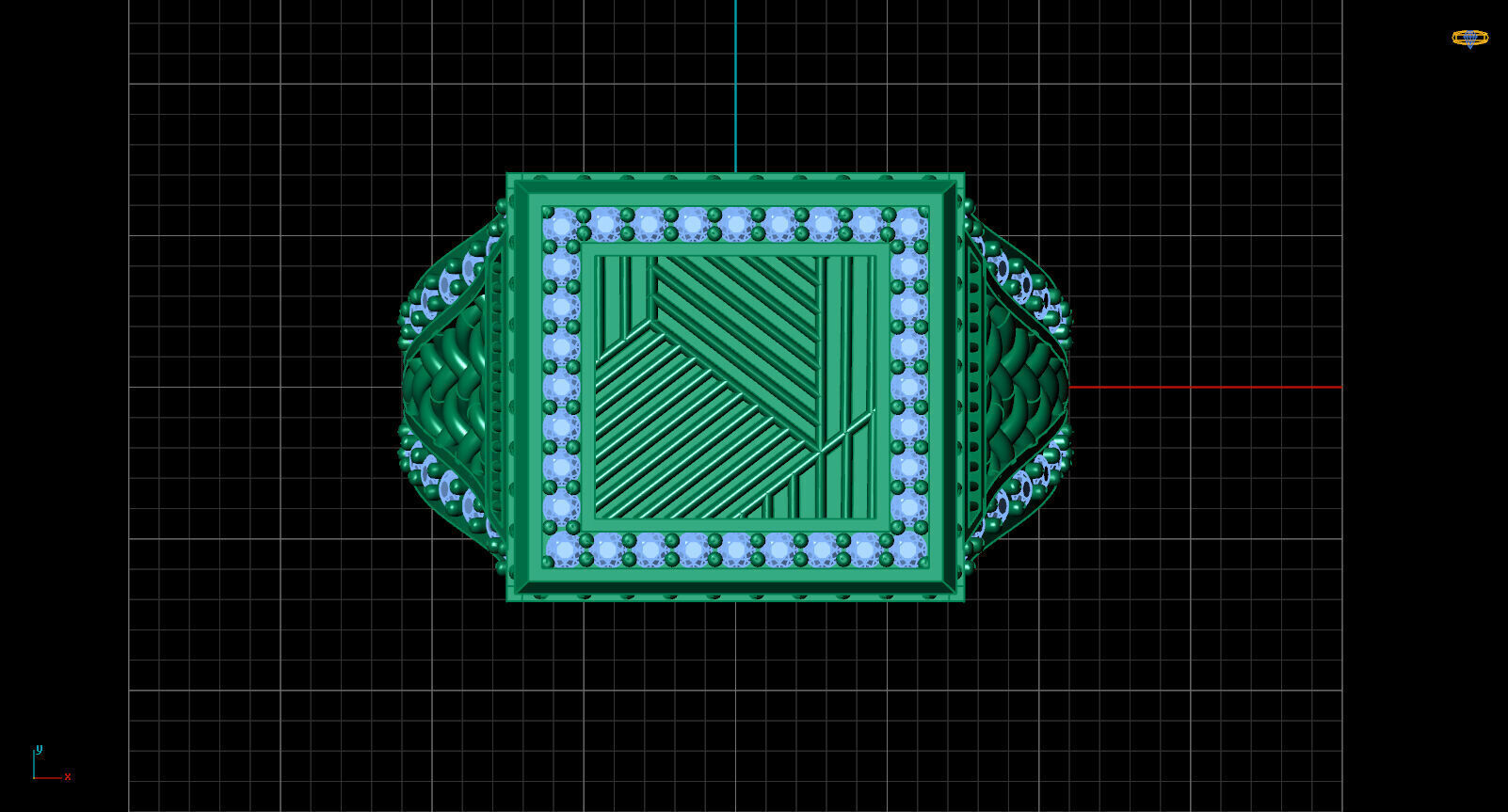 Print Ready STL 3DM  Gents Rings Diamond Men Ring  3D print model_5