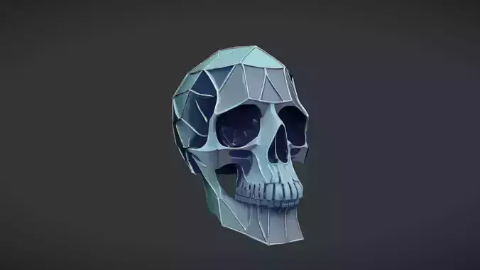geometric skull