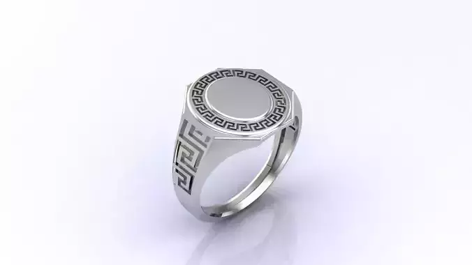 Print Ready STL 3DM  Gents Rings Diamond Men Ring 