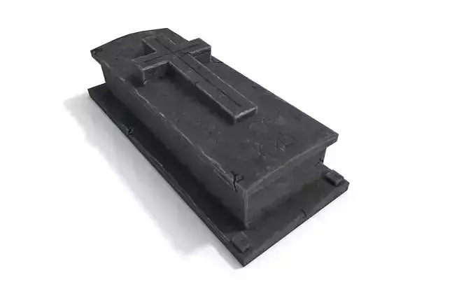 Grave 4 Low-poly 3D model