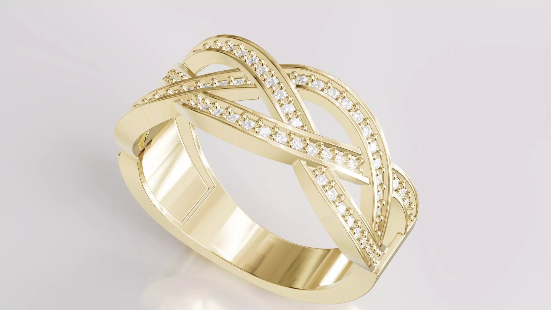Jewelry Diamond Ring Model RG54 Free 3D print model