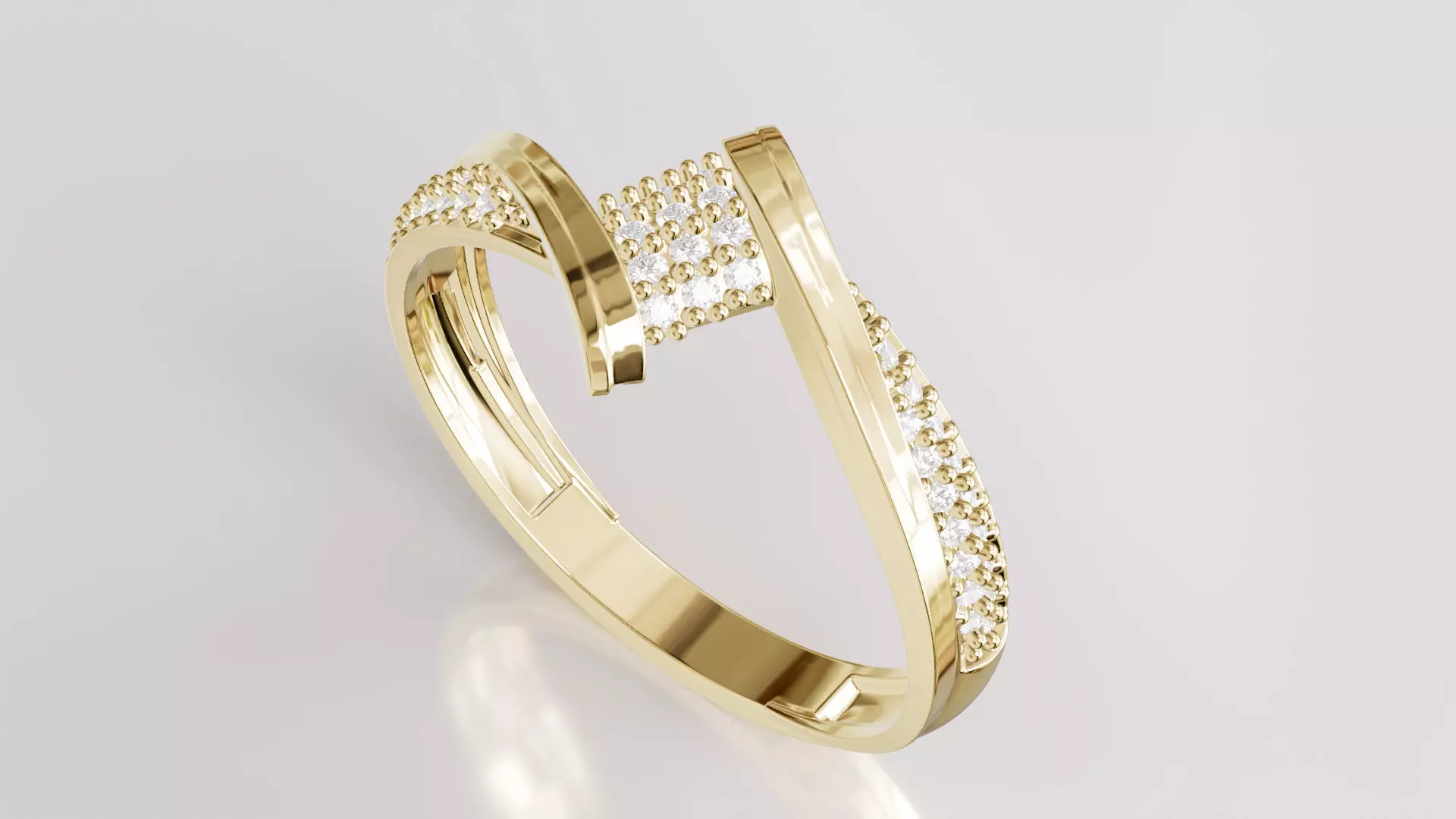 Jewelry Diamond Ring Model RG55 Free 3D print model