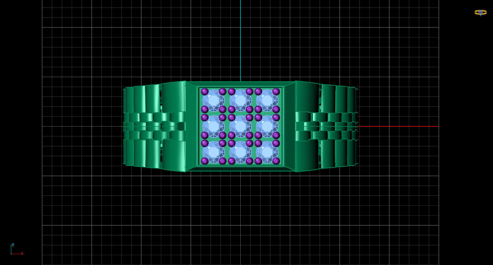 Print Ready STL 3DM Gents Rings Diamond Men Ring 3D print model_5