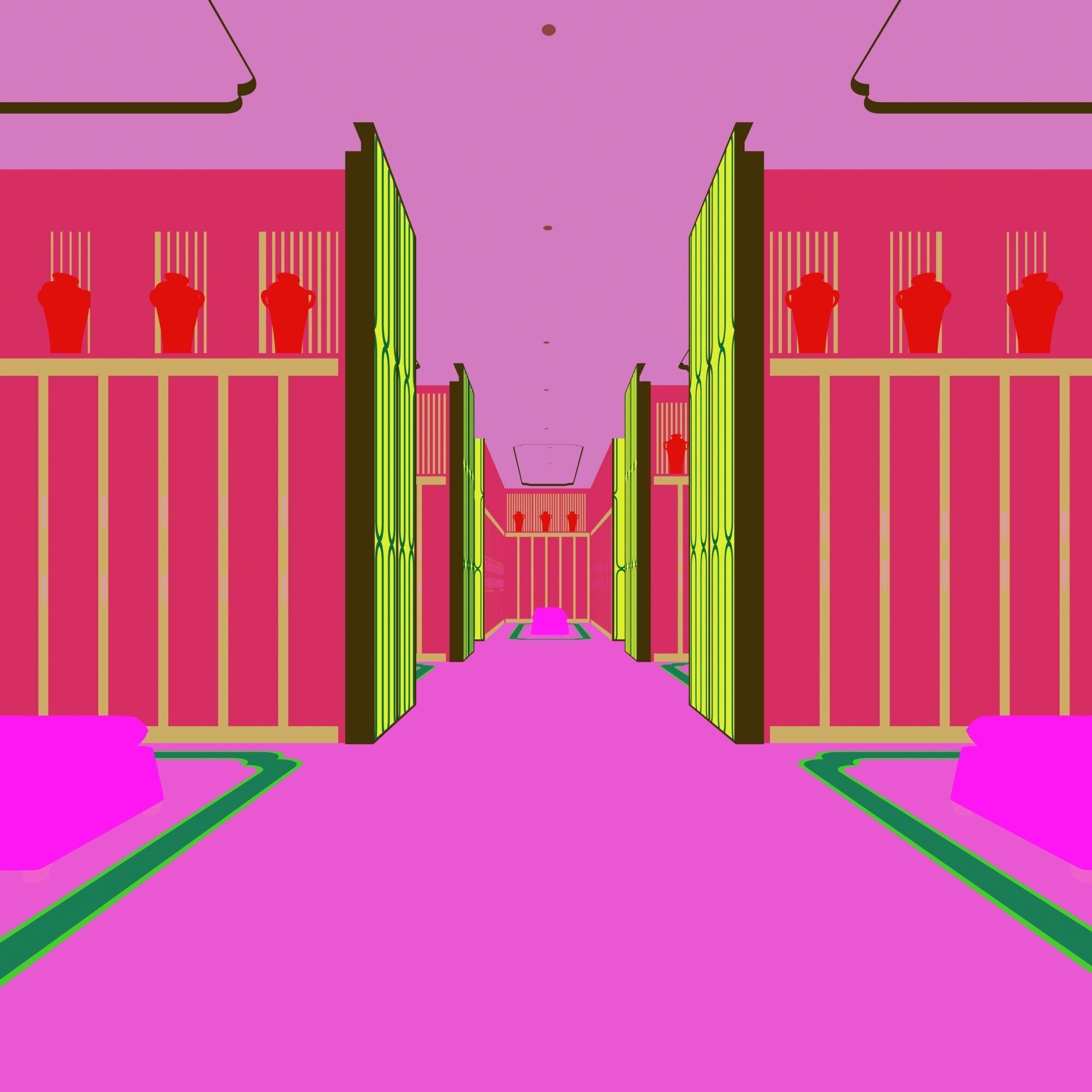 Locker room 3D model_11