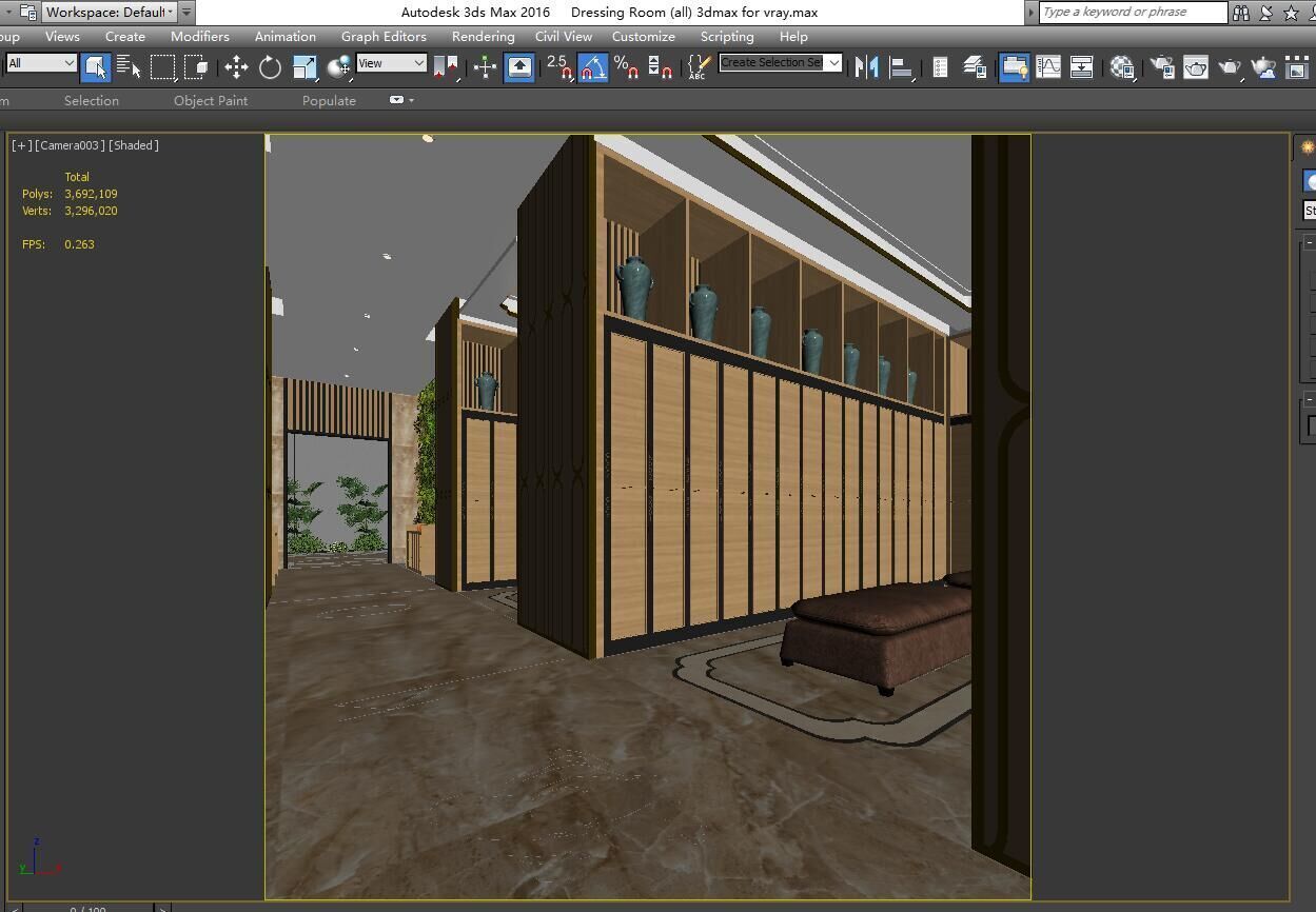 Locker room 3D model_2