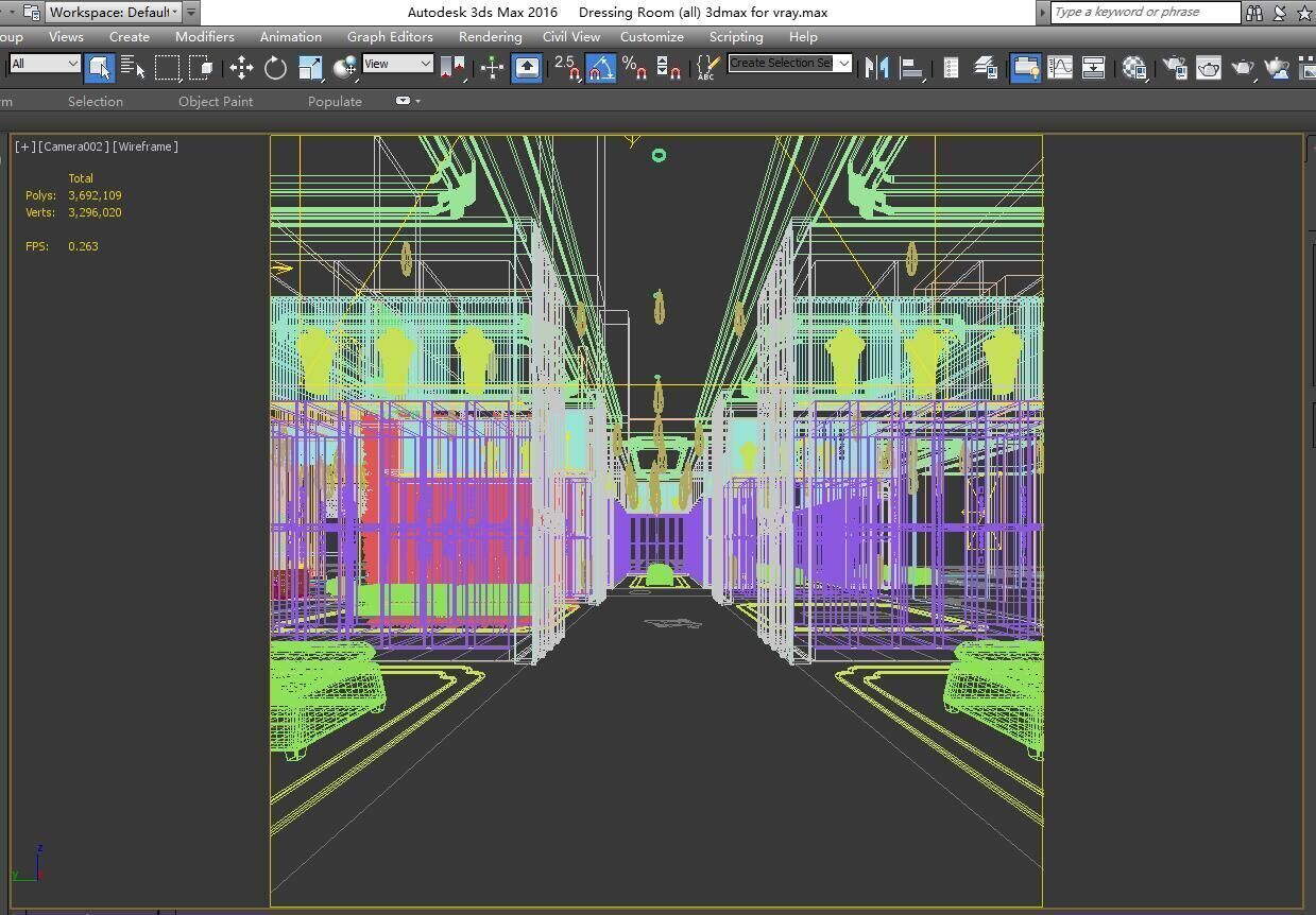 Locker room 3D model_4