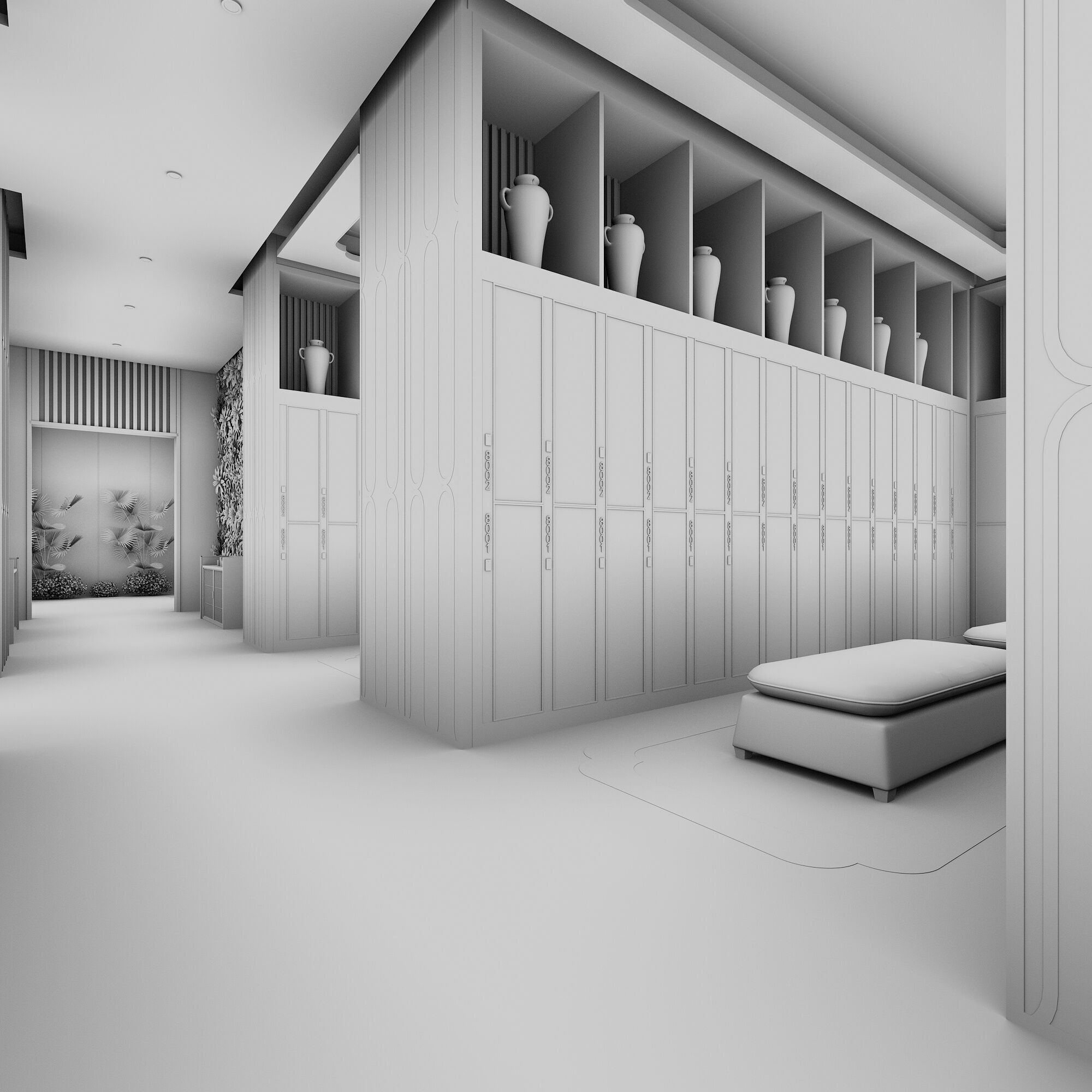 Locker room 3D model_8