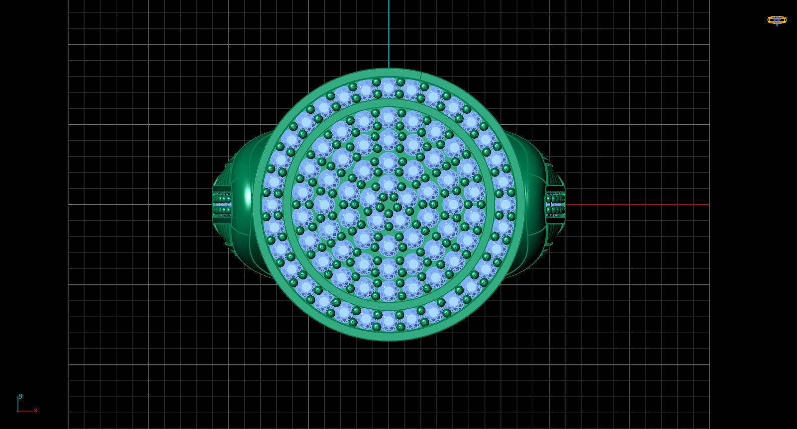 Print Ready STL 3DM  Gents Rings Diamond Men Ring  3D print model_5