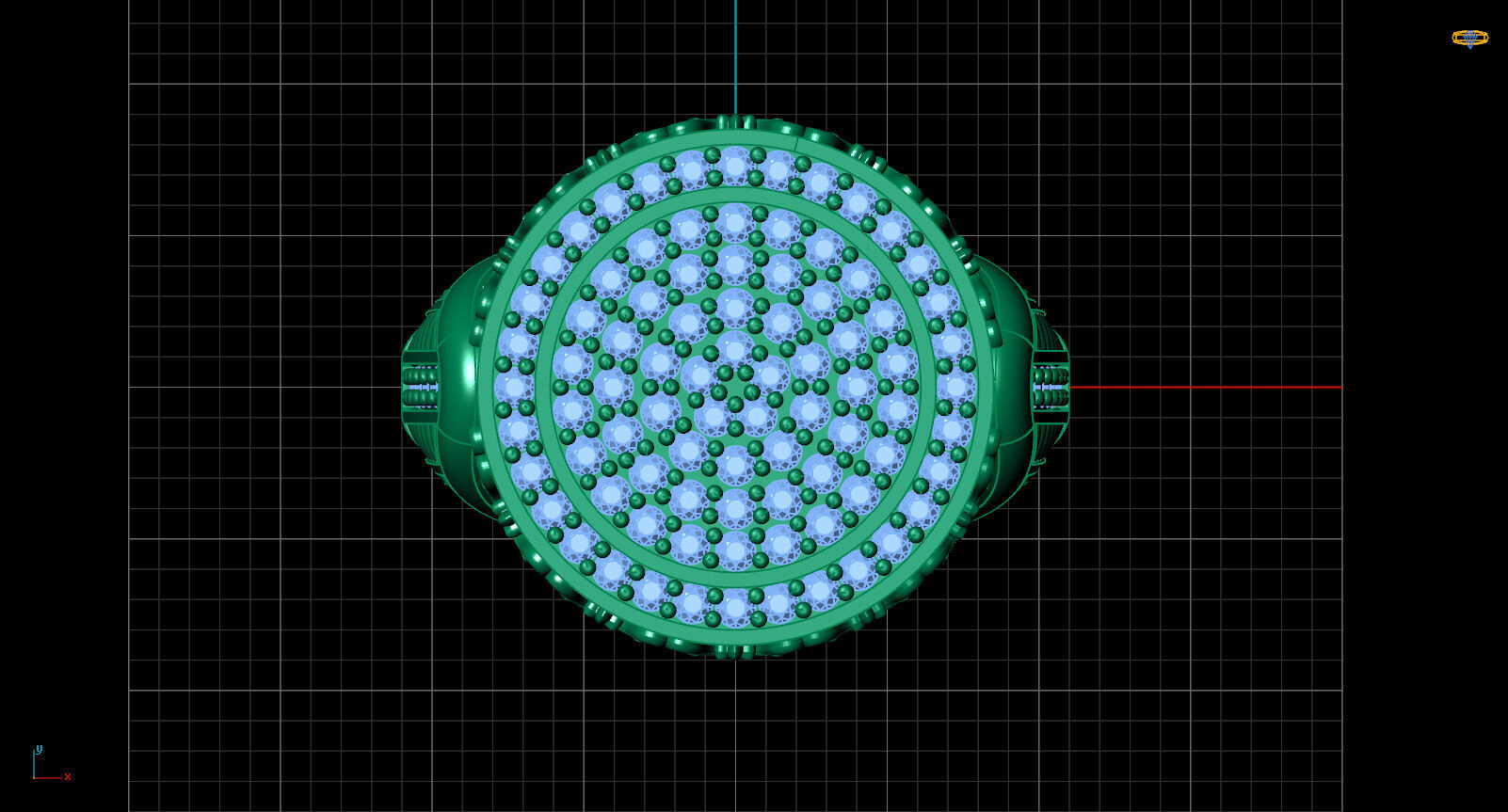 Print Ready STL 3DM  Gents Rings Diamond Men Ring  3D print model_5