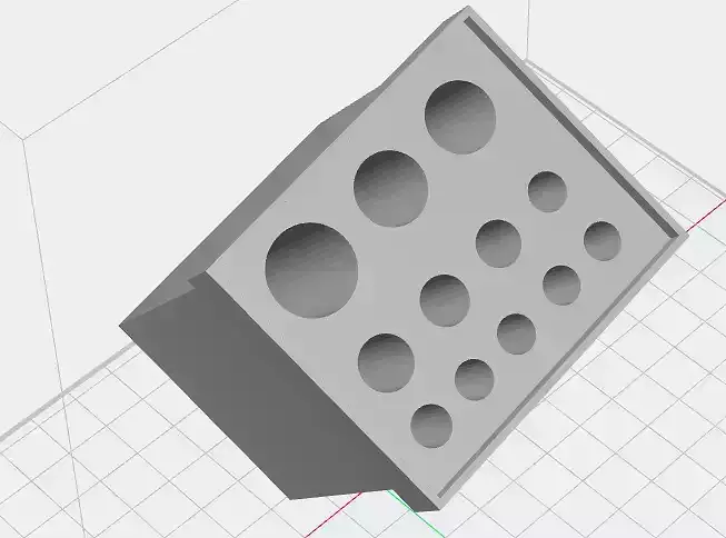 PORTA PENNELLI TRUCCO CON COPERCHIO 3D print model