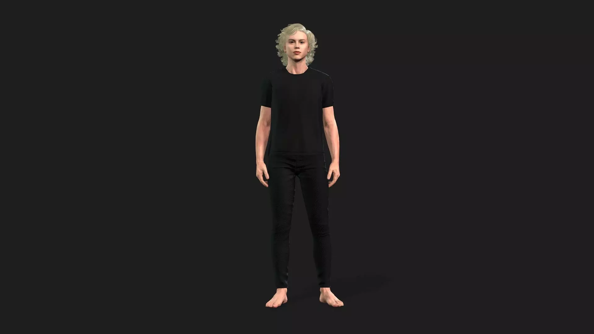 Realistic 3D Male Character 3D model_0