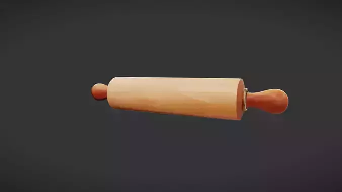 Wooden rolling pin for baking