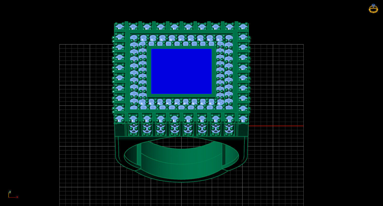 Print Ready STL 3DM Gents Rings Diamond Men Ring 3D print model_3
