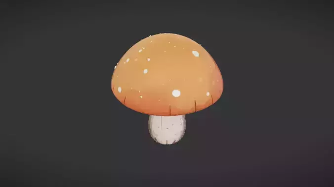 a cartoon style mushroom