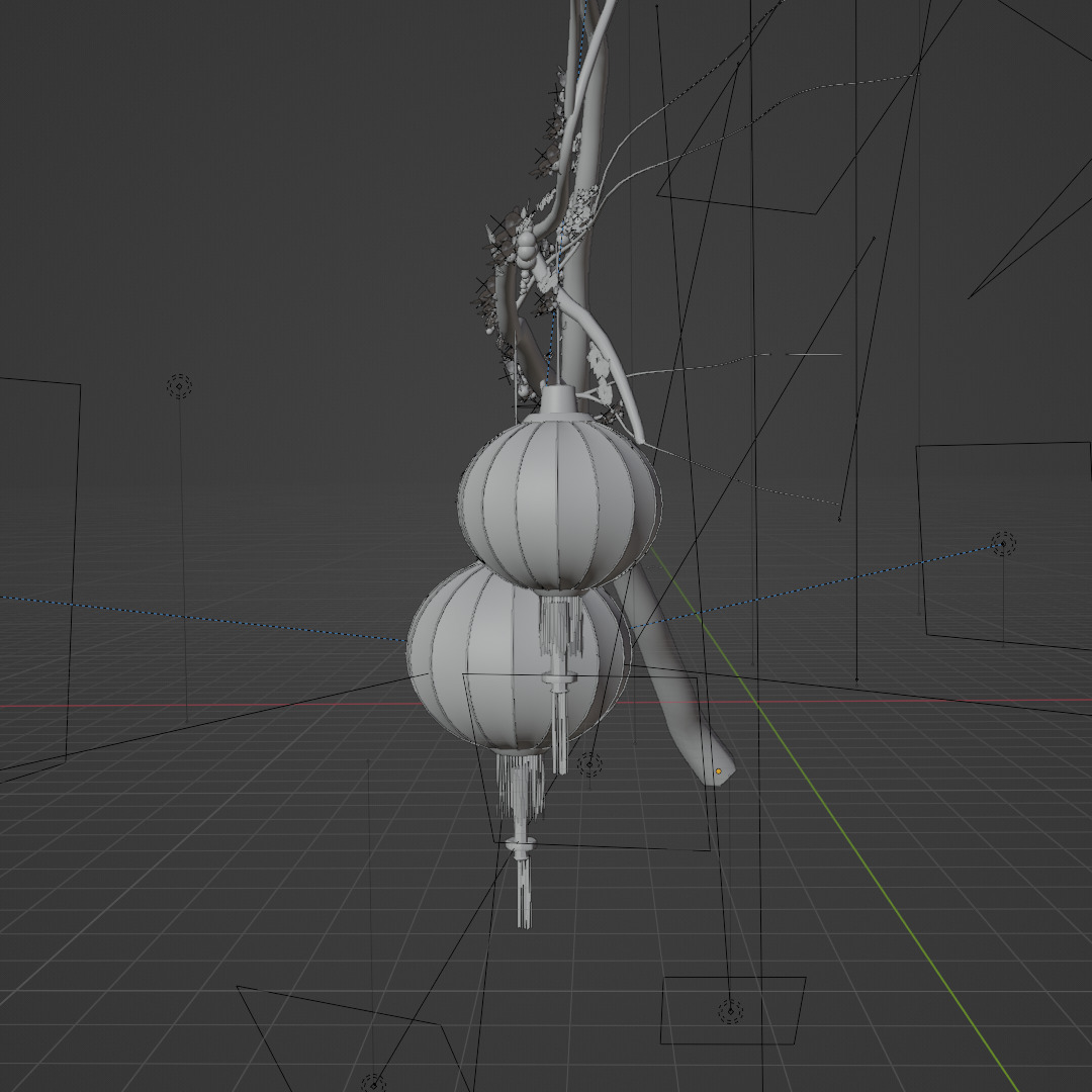 Chinese Lantern 3D Model 3D model_3