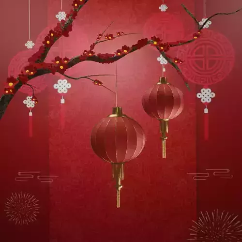Chinese Lantern 3D Model