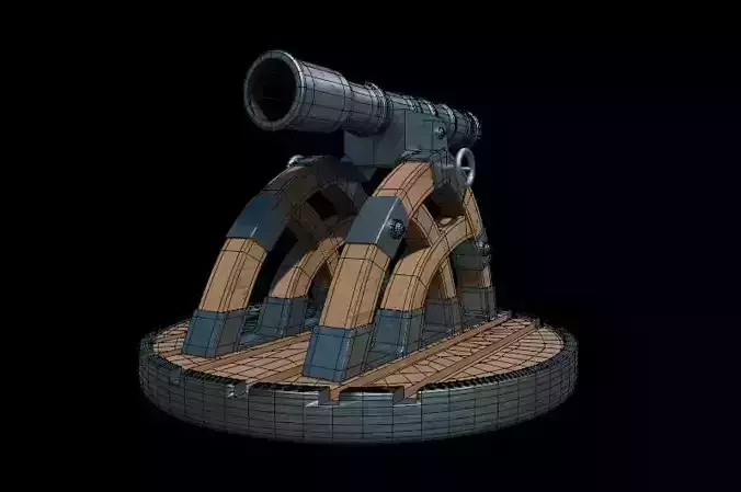 Wall mounted artillery