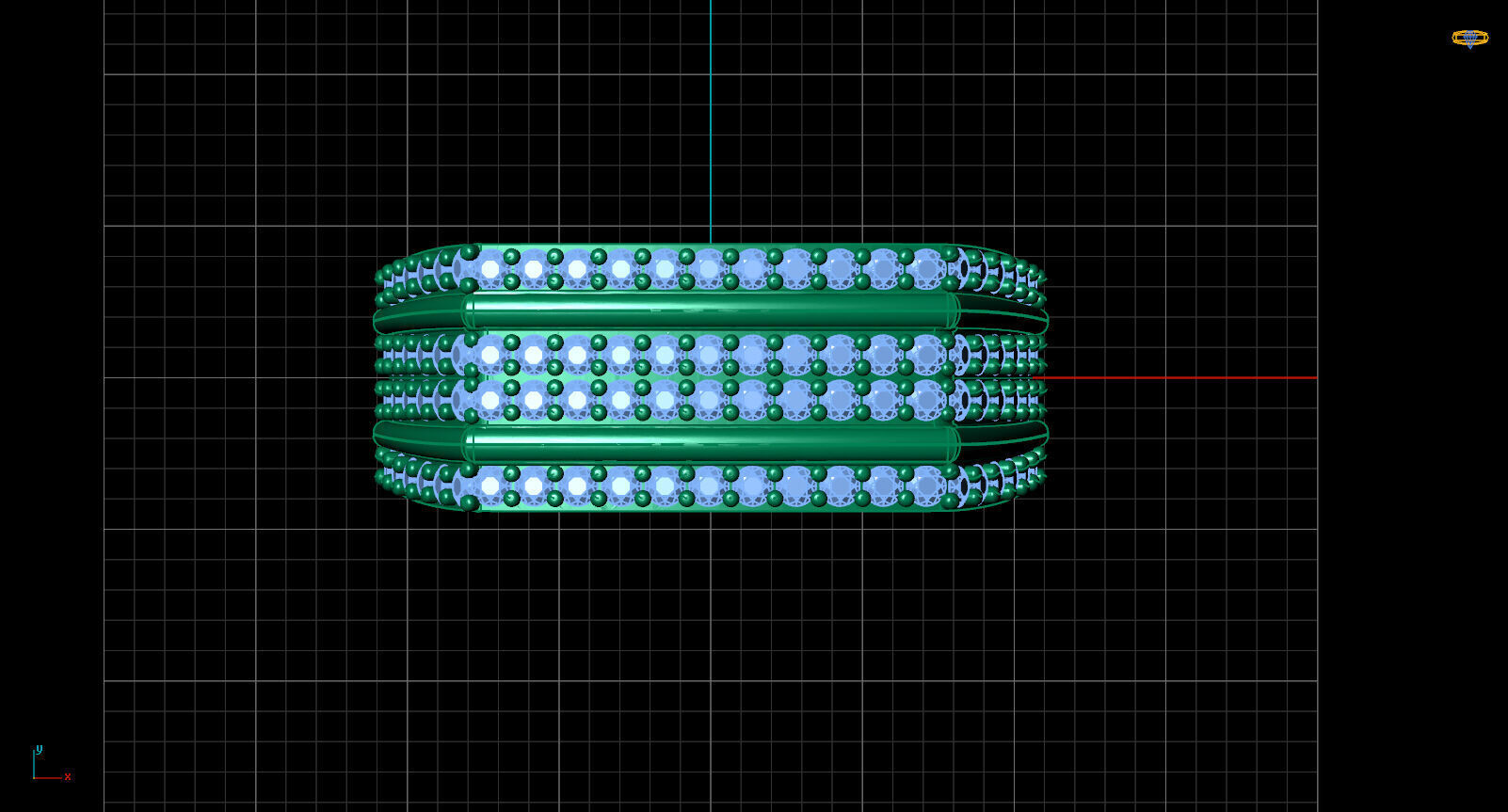 Print Ready STL 3DM Gents Rings Diamond Men Ring 3D print model_5
