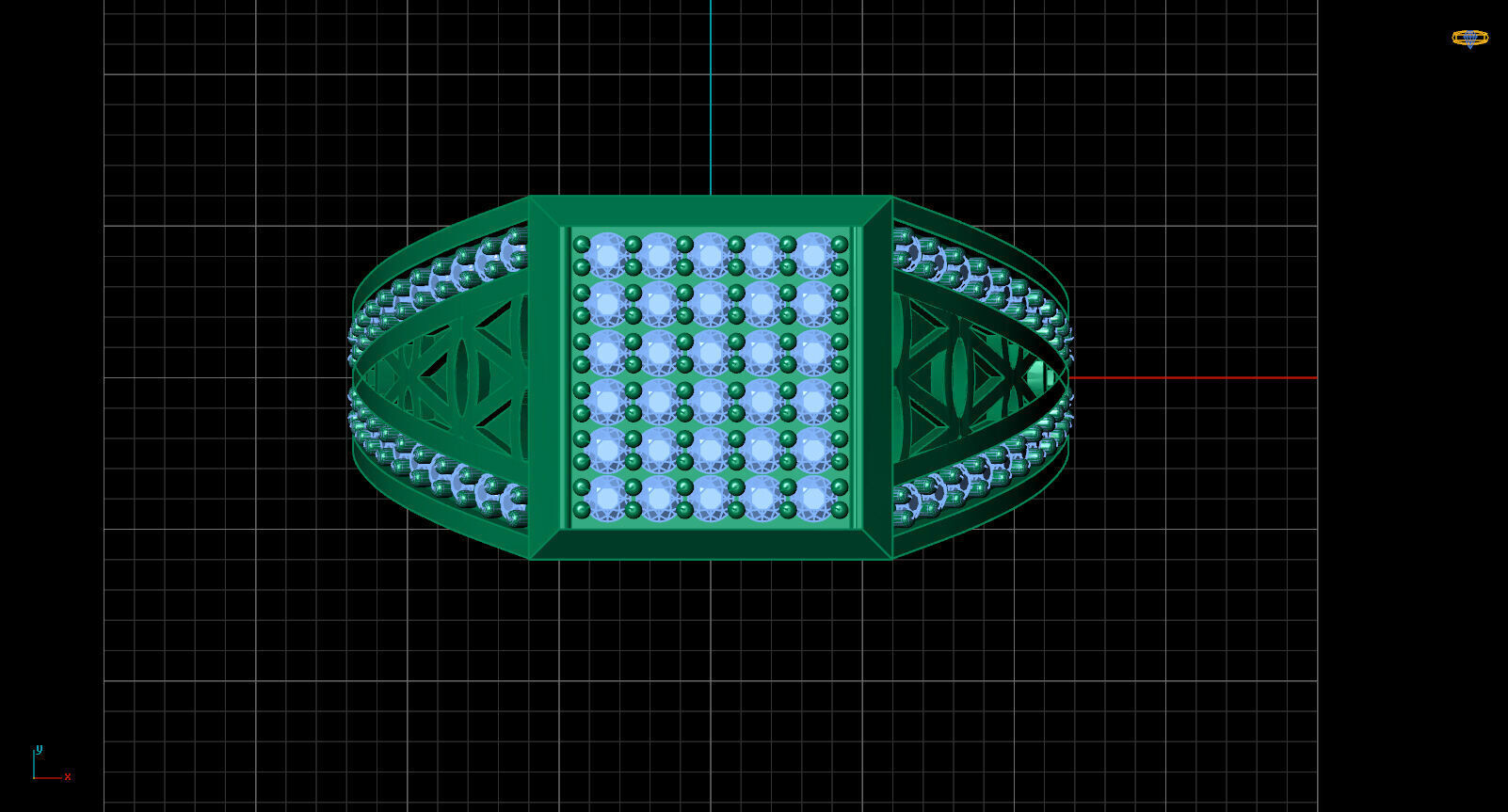 Print Ready STL 3DM  Gents Rings Diamond Men Ring  3D print model_5