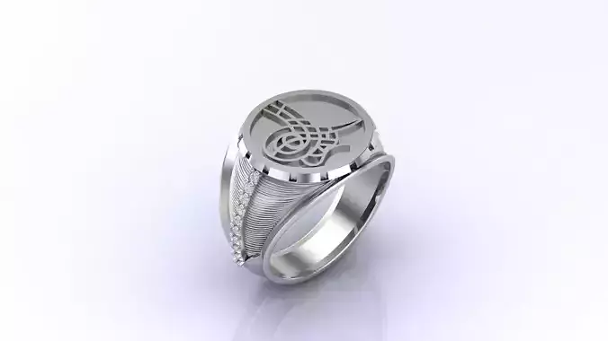 Print Ready STL 3DM Gents Rings Diamond Men Ring 3D print model