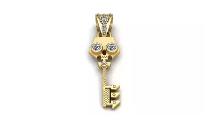 KEY PENDANT 3D PRITABLE MODEL