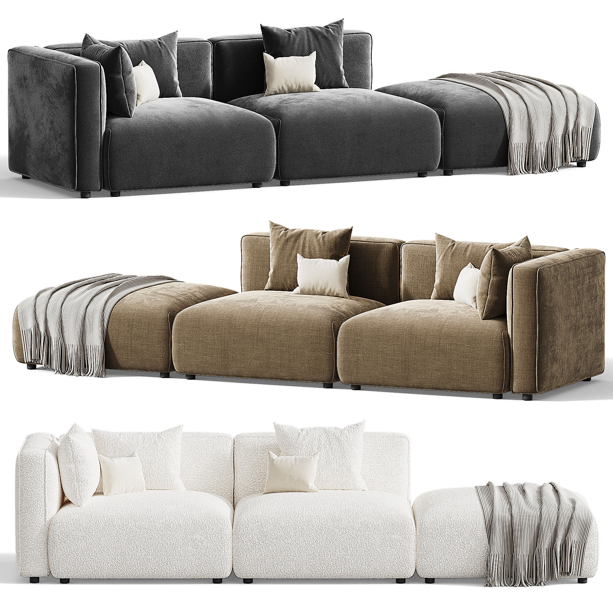 Arya Modular Sofa 3D model_1