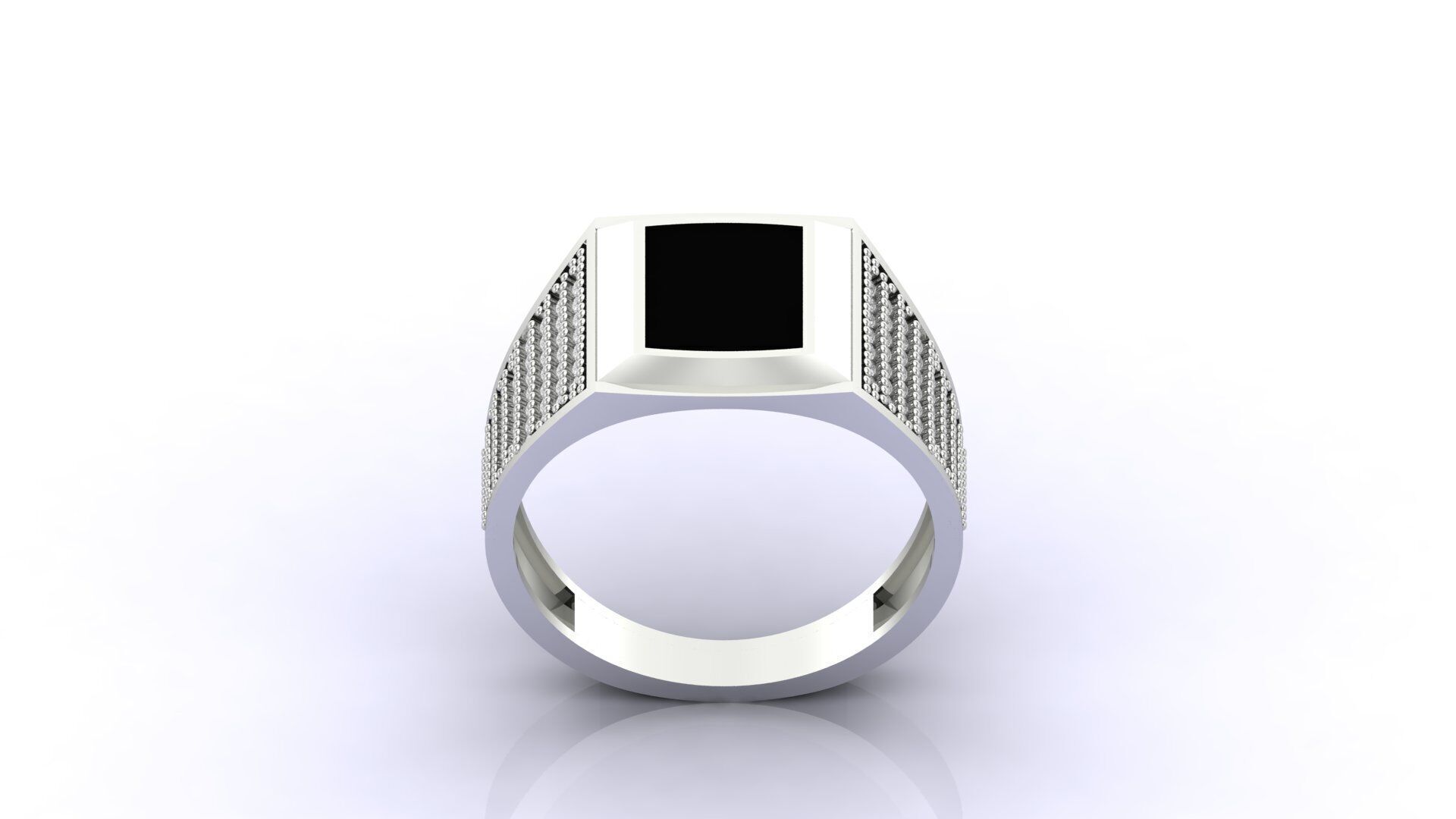 Print Ready STL 3DM Gents Rings Diamond Men Ring 3D print model_1