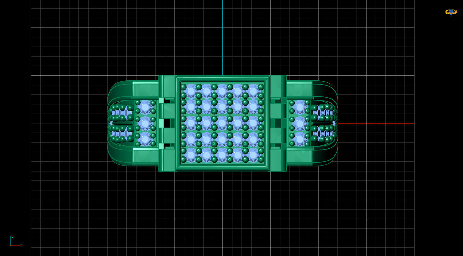Print Ready STL 3DM Gents Rings Diamond Men Ring 3D print model_5
