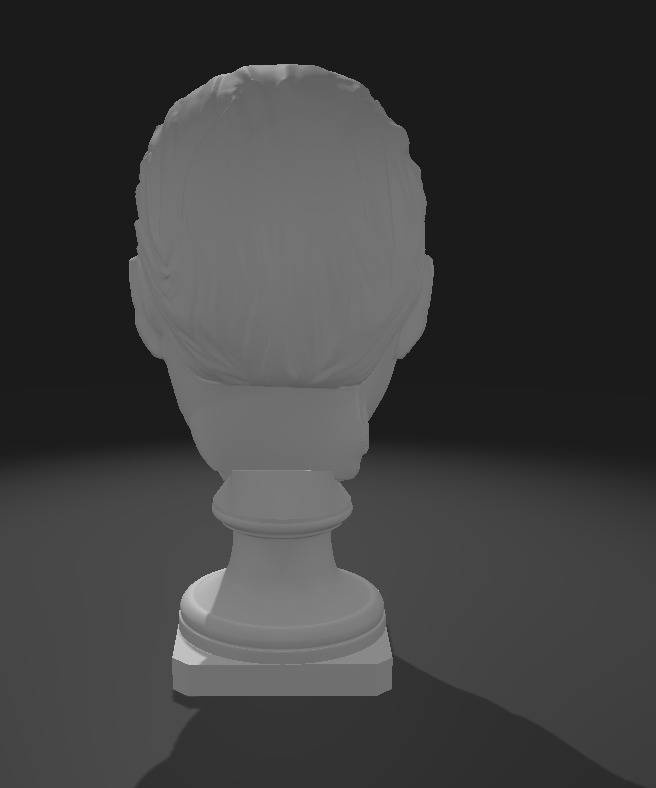 Guts Berserk Head Sculpture  3D print model_3