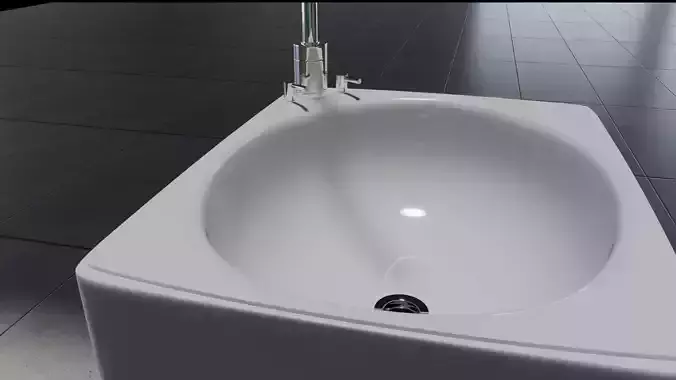 BASIN AND PEDESTAL IN PORCELAIN