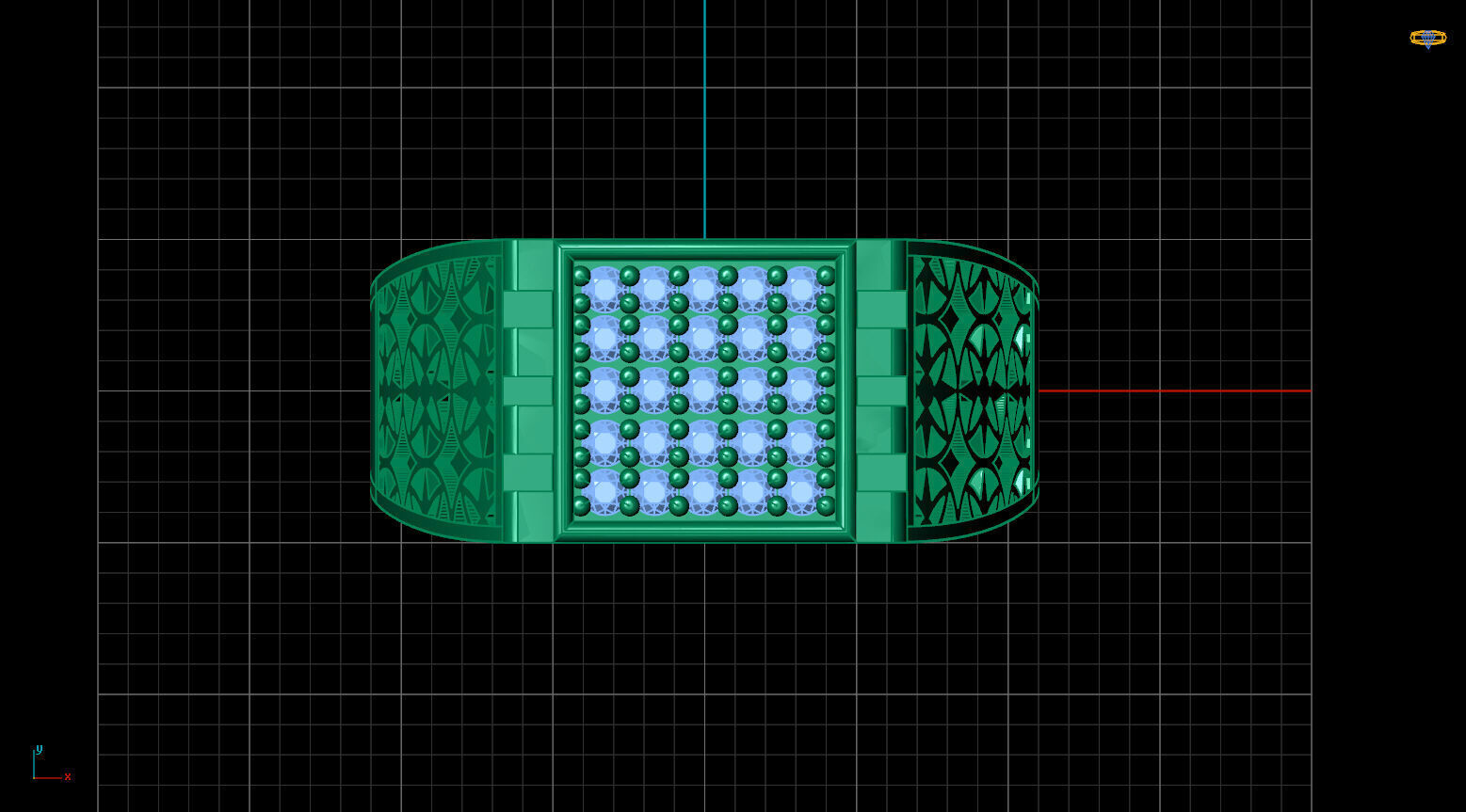 Print Ready STL 3DM  Gents Rings Diamond Men Ring  3D print model_5
