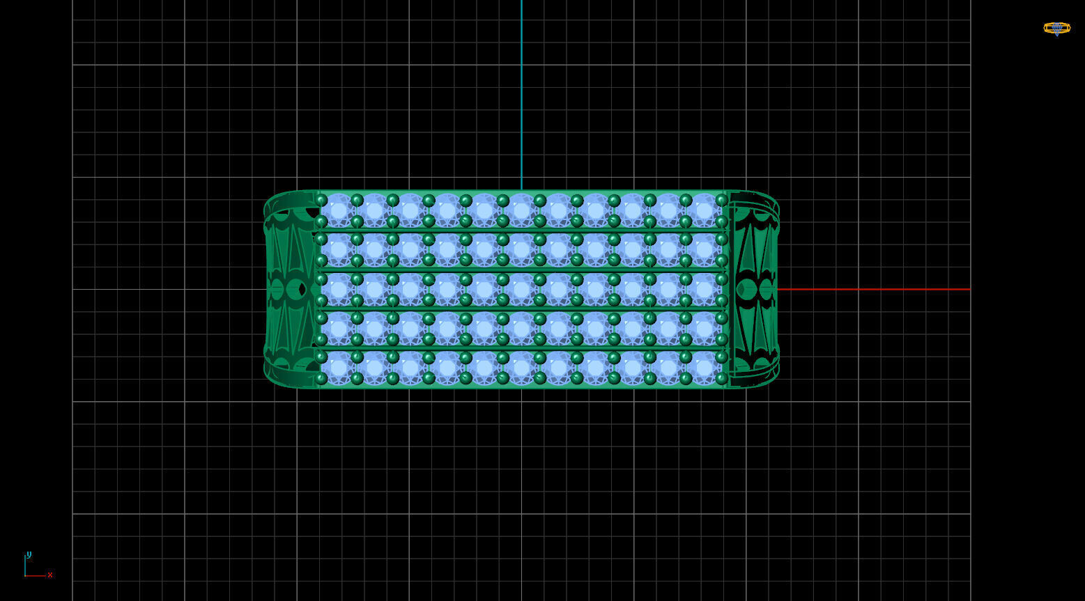 Print Ready STL 3DM  Gents Rings Diamond Men Ring  3D print model_5