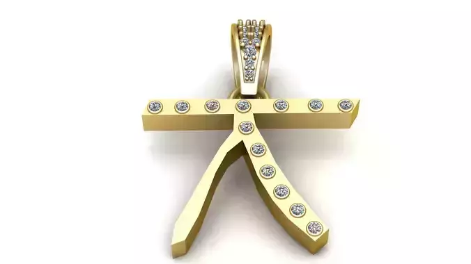 CHINESE ALPHABET PENDANT 3D PRINTABLE MODEL