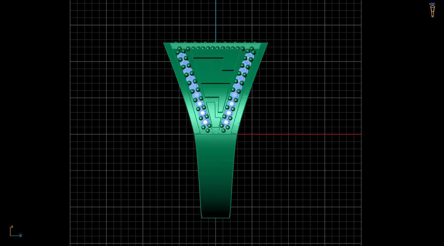 Print Ready STL 3DM Gents Rings Diamond Men Ring 3D print model_4