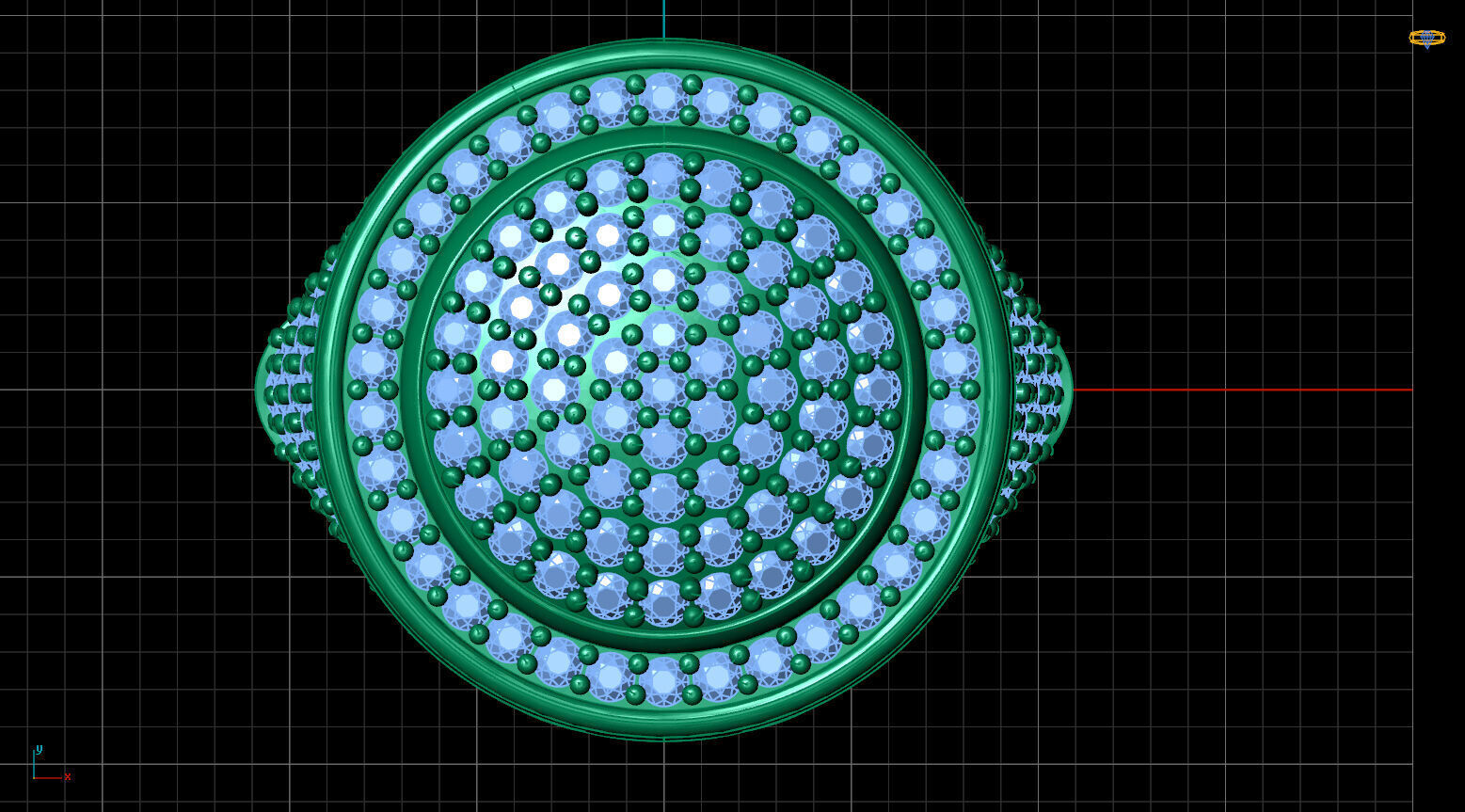 Print Ready STL 3DM  Gents Rings Diamond Men Ring  3D print model_5