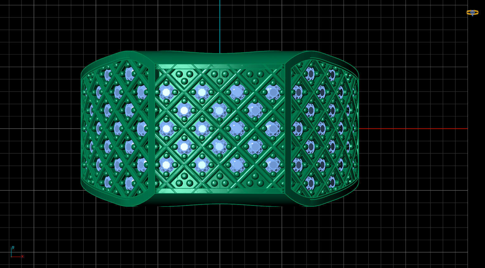 Print Ready STL 3DM Gents Rings Diamond Men Ring 3D print model_5