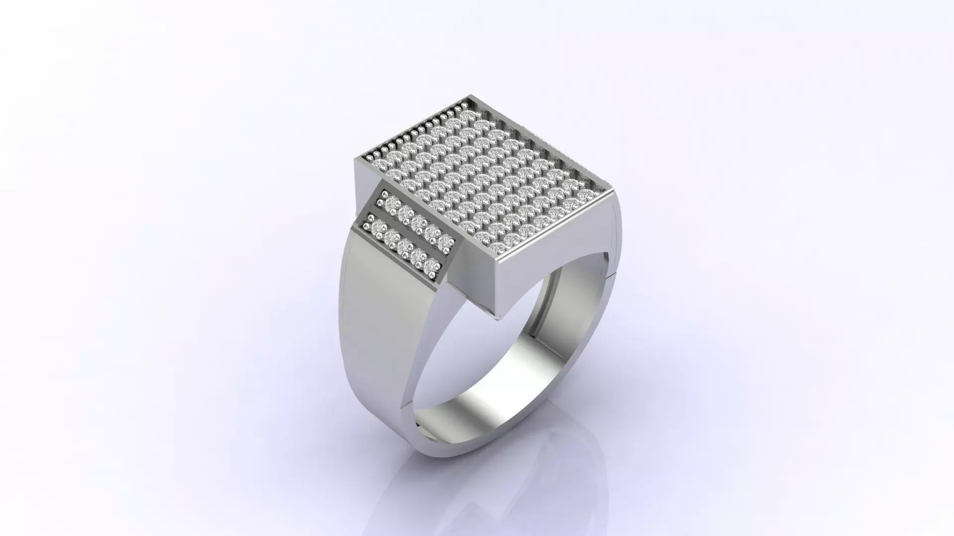 Print Ready STL 3DM Gents Rings Diamond Men Ring 3D print model_0