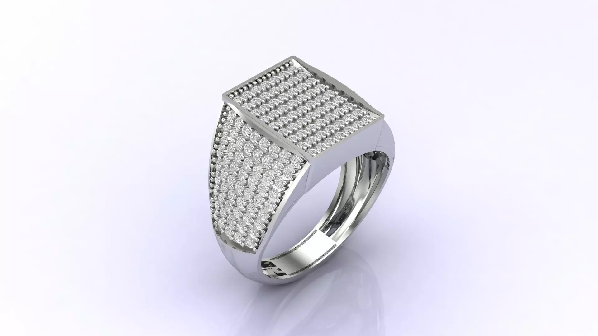 Print Ready STL 3DM Gents Rings Diamond Men Ring 3D print model_0