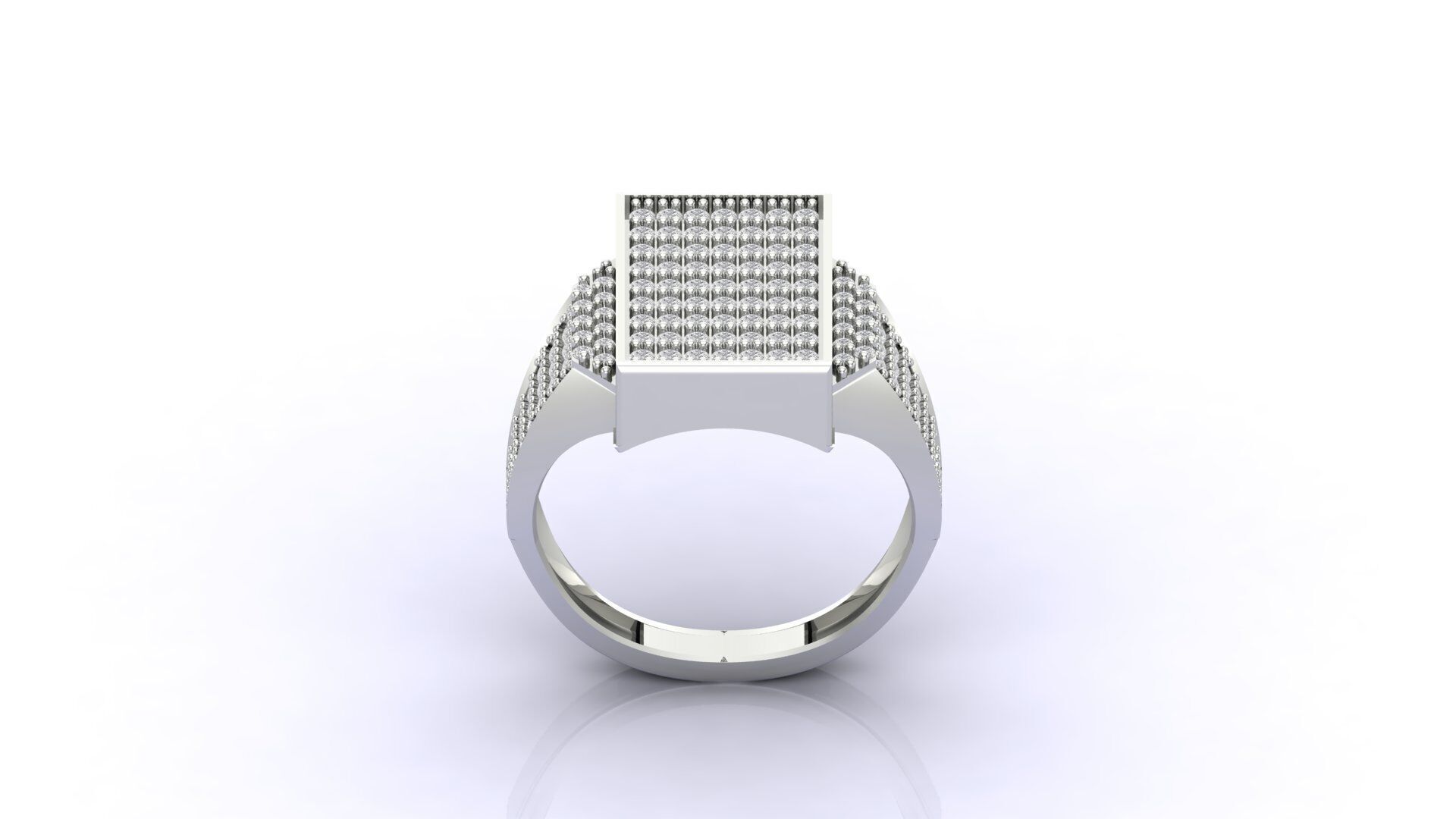 Print Ready STL 3DM Gents Rings Diamond Men Ring 3D print model_1