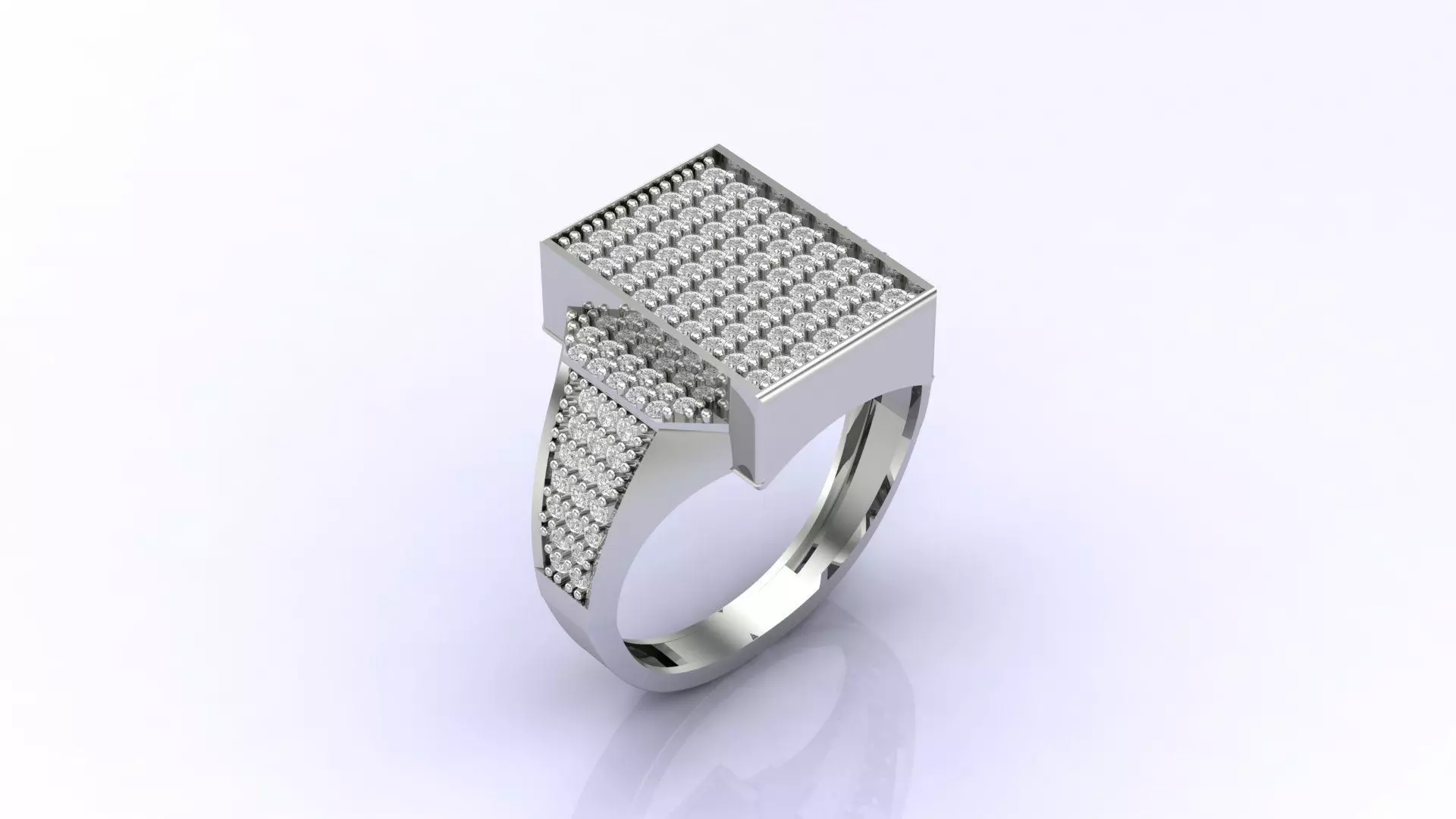 Print Ready STL 3DM Gents Rings Diamond Men Ring 3D print model_0