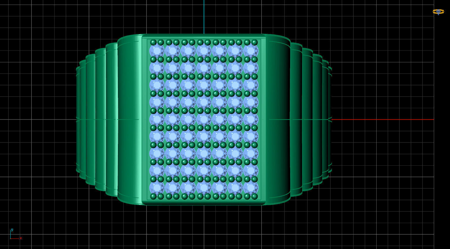 Print Ready STL 3DM Gents Rings Diamond Men Ring 3D print model_5
